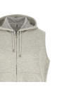 Жилет с капюшоном, серый BRUNELLO CUCINELLI MM8319079GC1250