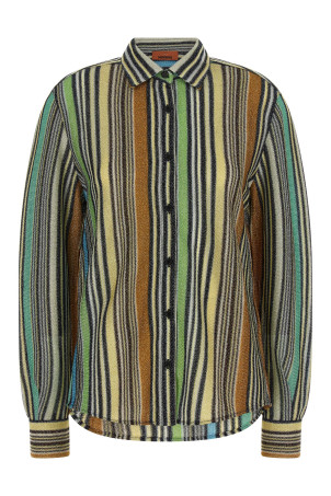 Lamé viscose shirt Multicolor