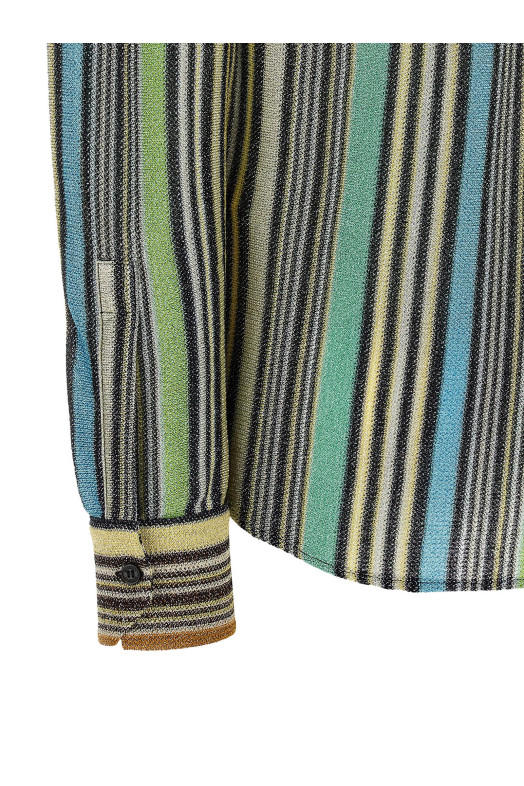 Lamé viscose shirt Multicolor