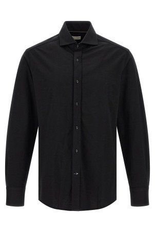 French collar shirt Black