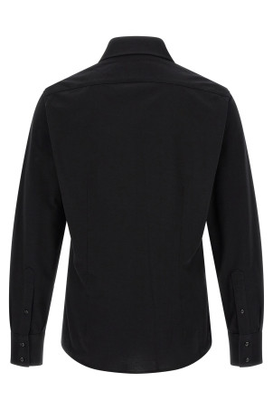 French collar shirt Black