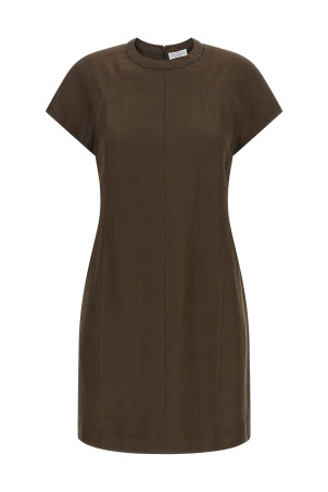 'T-shirt' dress Brown