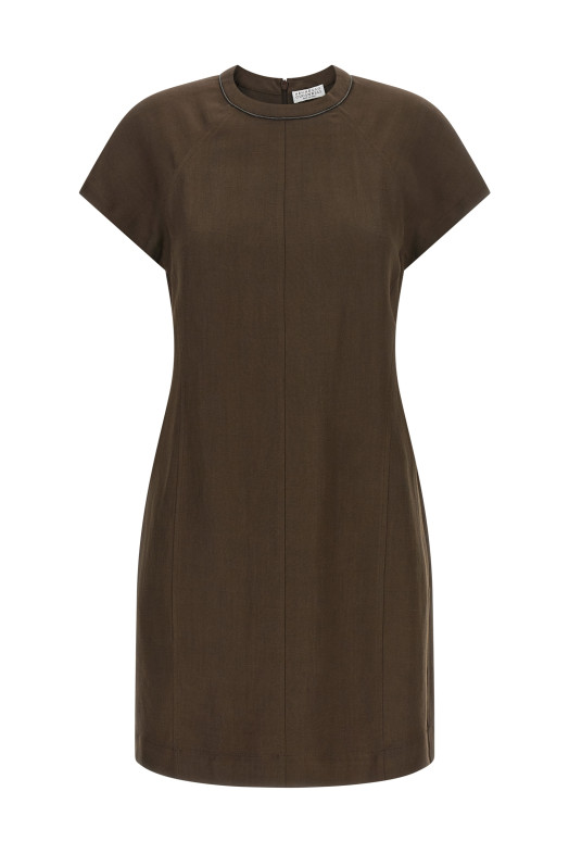 'T-shirt' dress Brown