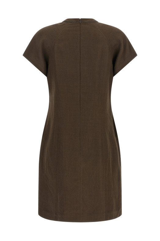 'T-shirt' dress Brown