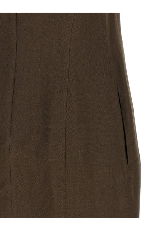 'T-shirt' dress Brown