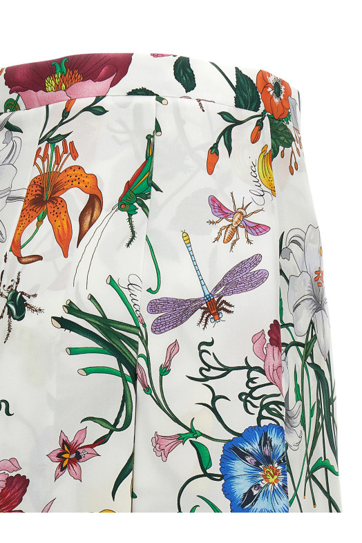 Юбка «Gucci Flora», белого цвета 864574ZAUU89413