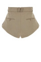Бежевые шорты из смешанного льна Beige MAGDA BUTRYM (249526)