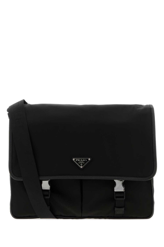 Black canvas shopping bag Black PRADA (2VD0862DMH)