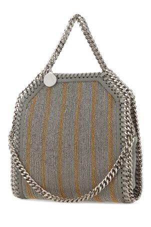 Мініатюрна сумочка Falabella з прикрашеною тканиною, сіра, STELLA McCARTNEY (391698WP0613)