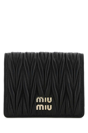 Black leather wallet Black MIU MIU (5MV204AFPP)