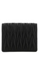 Black leather wallet Black MIU MIU (5MV204AFPP)