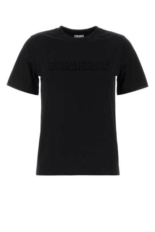 Black cotton t-shirt Black BURBERRY (8119094)