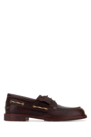 Brown leather loafers BURBERRY (8120713)