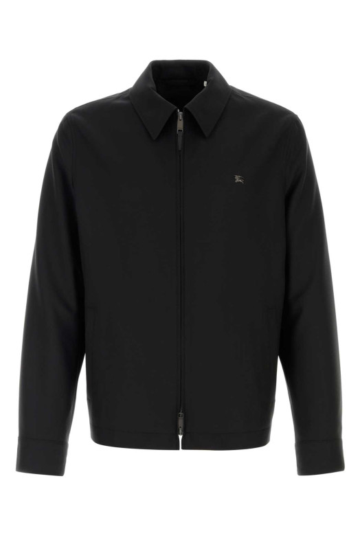 Черный твиловый пиджак BURBERRY (8127868)