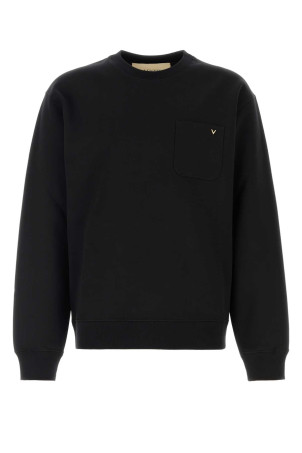Black cotton sweatshirt Black VALENTINO GARAVANI (9V3MF28RBHH)