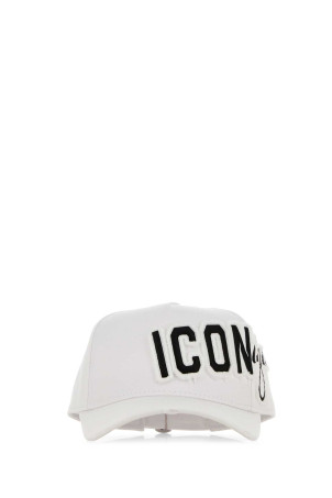 White cotton baseball cap DSQUARED (BCM099705C00001)
