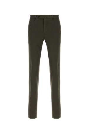 Dark brown stretch cotton blend Silkochino pant PT TORINO (CODT01Z00CL1BB44)