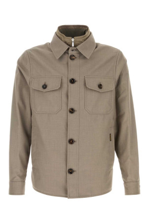 Dove grey jacquard Dulac jacket Beige MOORER (DULACPUM)