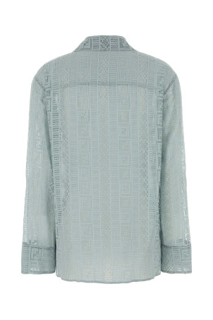 Light blue viscose blend shirt FENDI (FS8360AWA2)