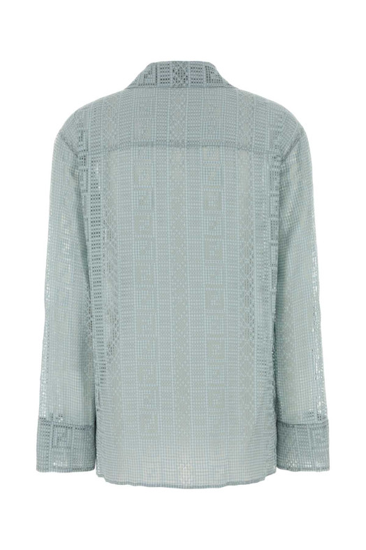 Light blue viscose blend shirt FENDI (FS8360AWA2)