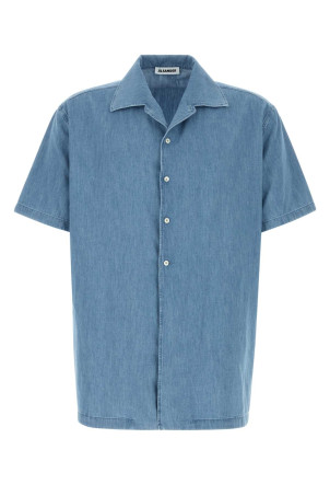 Light blue chambray shirt Green JIL SANDER (J21DL0273J45348)
