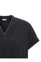 'Shiny Trims' T-shirt Gray