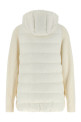 'Shiny Zipper Pull' down jacket White