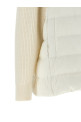 'Shiny Zipper Pull' down jacket White
