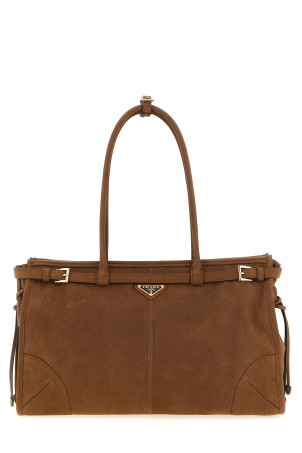 Велика сумочка «Prada Bonnie», коричнева 1BA433VMOM2GB8F0324