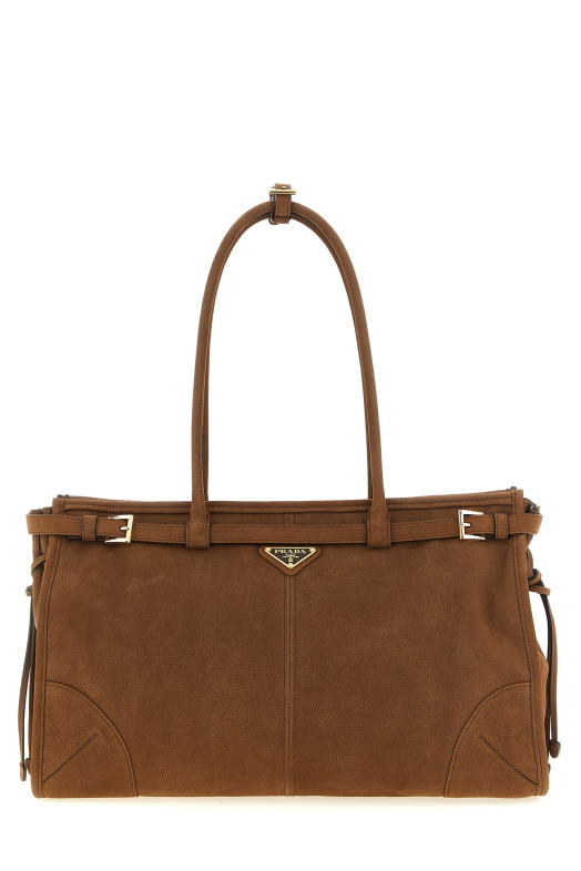 Велика сумочка «Prada Bonnie», коричнева 1BA433VMOM2GB8F0324