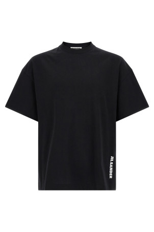 Футболка с логотипом, черно-серая JIL SANDER J22GC0277J20348001