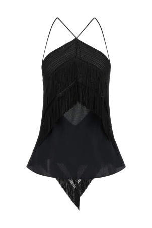 'Reina' top Black