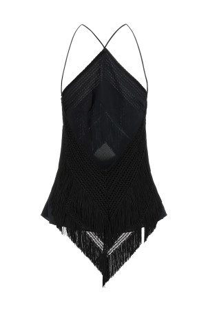 'Reina' top Black