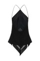 'Reina' top Black