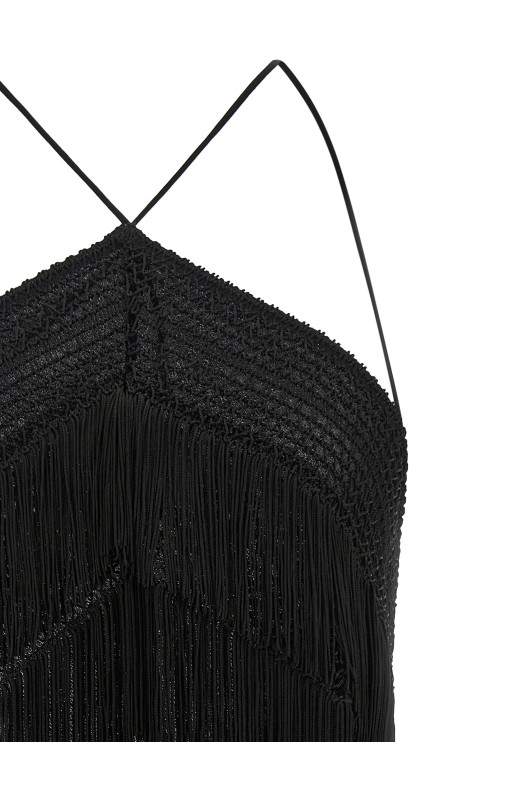 'Reina' top Black