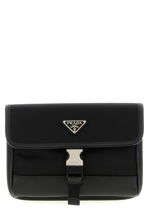 Re-Nylon smartphone bag Black