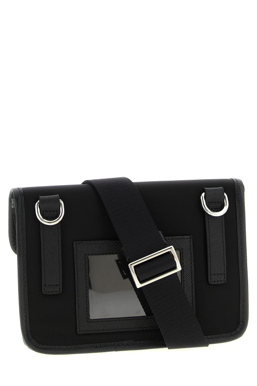 Re-Nylon smartphone bag Black