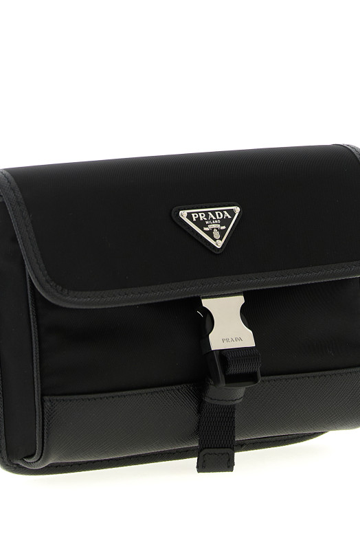Re-Nylon smartphone bag Black