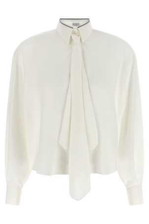 'Shiny Collar' shirt White