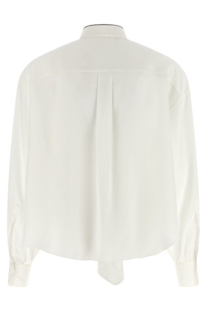 'Shiny Collar' shirt White