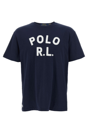 Футболка с логотипом, синяя POLO RALPH LAUREN 710B20222001