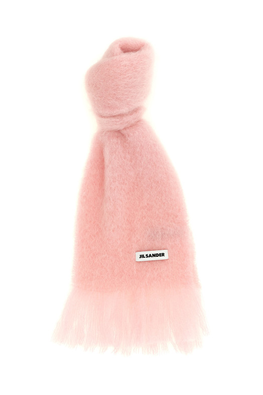 Шарф из мохера, розовый JIL SANDER J02TE0113J40041659