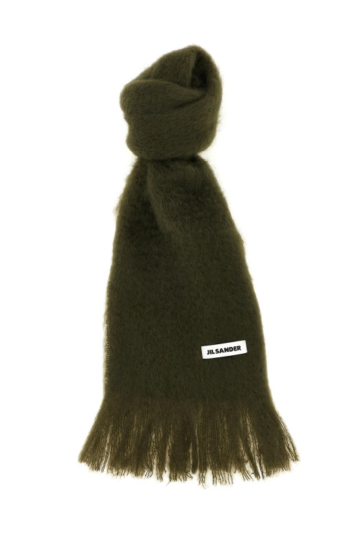 Шарф из мохера, зеленый JIL SANDER J02TE0113J40041312