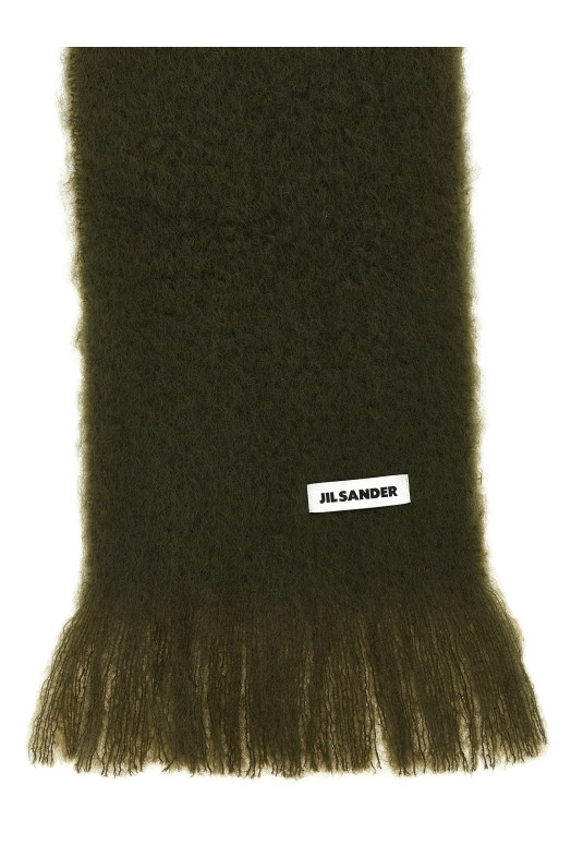Шарф из мохера, зеленый JIL SANDER J02TE0113J40041312