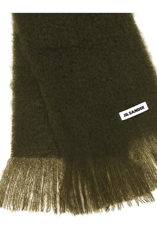 Шарф из мохера, зеленый JIL SANDER J02TE0113J40041312