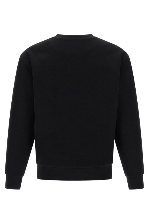 Толстовка с логотипом в виде треугольника, черная PRADA UJL90BSWMO11OQF0002
