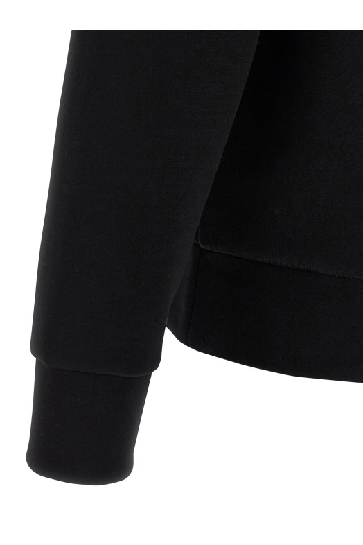 Толстовка с логотипом в виде треугольника, черная PRADA UJL90BSWMO11OQF0002