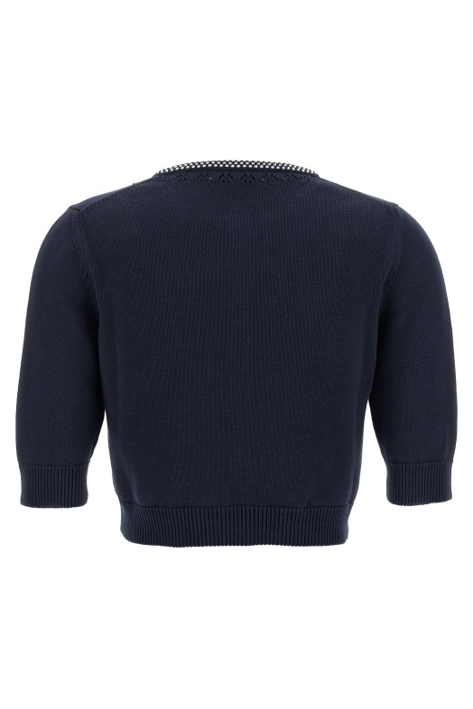 Cropped cardigan Blue