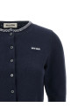 Cropped cardigan Blue