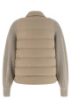 'Shiny Flap Detail' down jacket Beige